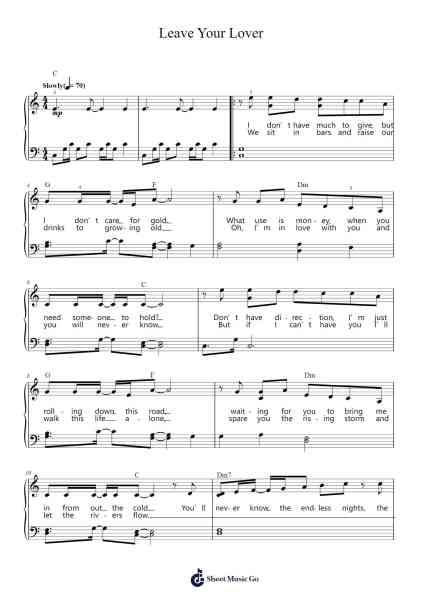 Leave Your Lover Sheet Music by Sam Smith-Arr.Xanbriel Rague