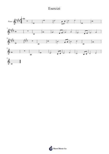 Esercizi Sheet Music by -Arr.Coleign Agdore