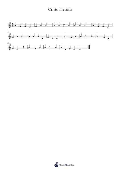Cristo me ama Sheet Music by Vanessa Rocha-Arr.Ausdam Pukin