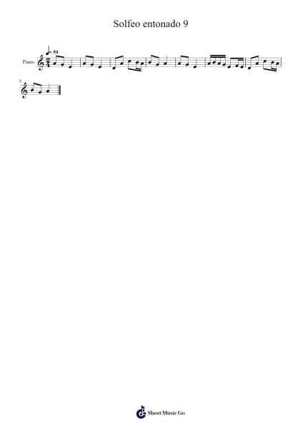 Solfeo entonado 9 Sheet Music by -Arr.Tice Charsweet
