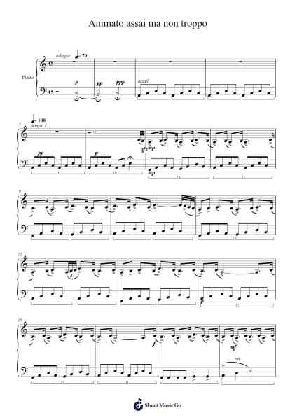 Animato assai ma non troppo Sheet Music by Kristian Kumpumäki-Arr.Saulnick Huddon