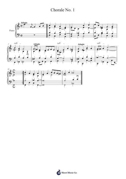 Chorale No. 1 Sheet Music by Yağız Arslan-Arr.Canzel