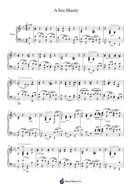 A Sea Shanty Sheet Music by John Kinross-Arr.Beauray