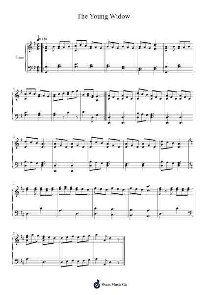 The Young Widow Sheet Music by Misc tunes-Arr.Payrusk