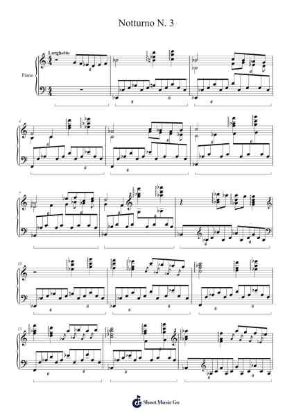 Notturno No. 3 in E-flat Major Sheet Music by Grifdice-Arr.Steino'neil Erdine