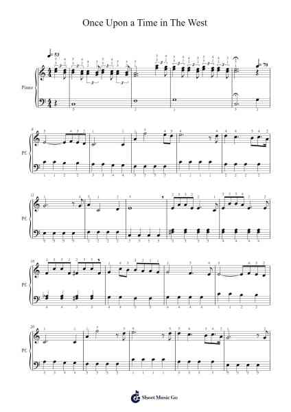 Once Upon a Time in The West Sheet Music by Ennio Morricone-Arr.Peale