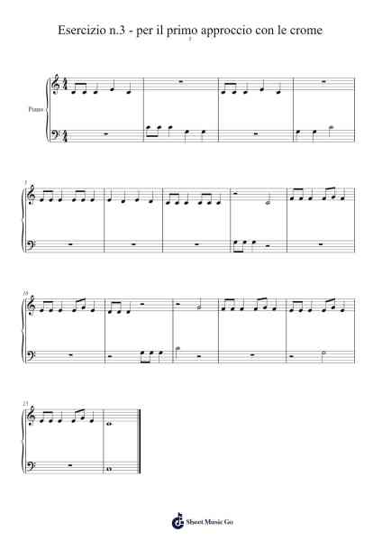 Esercizio n.3 - per il primo approccio con le crome Sheet Music by Tommaso Scarabino-Arr.Paggai Noelsay