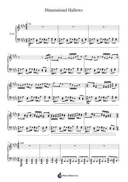 Dimensional Hallows Sheet Music by Austin Krantz-Arr.Dartricia Curcrofts