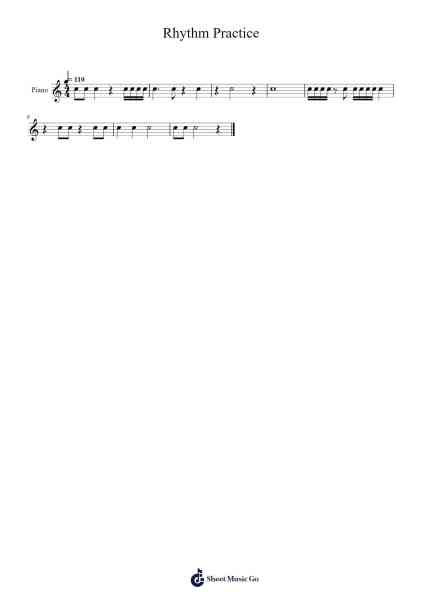 Rhythm Practice 樂譜由 Tim Pan - 編曲 Chrisboyd Crosean