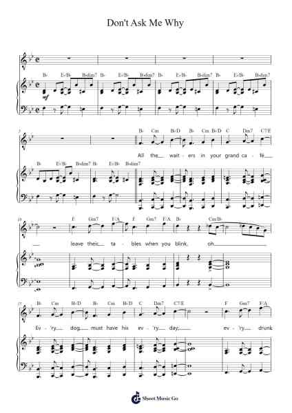 Don't Ask Me Why Sheet Music oleh Billy Joel-Arr.Jillcke