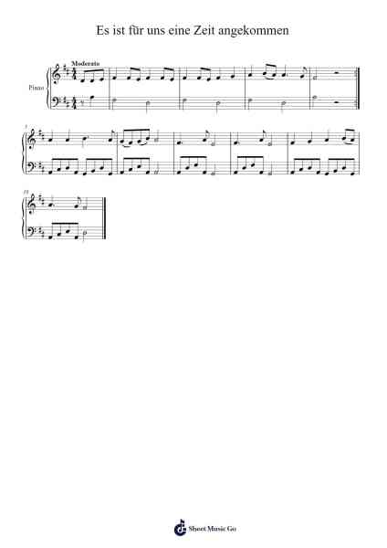 Es ist für uns eine Zeit angekommen Sheet Music by Misc Christmas-Arr.Bautab