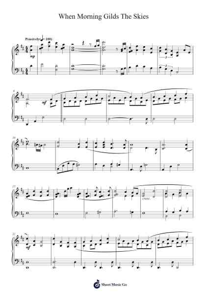 When Morning Gilds The Skies 樂譜由 Joseph Barnby - 編曲 Louann Bonpe