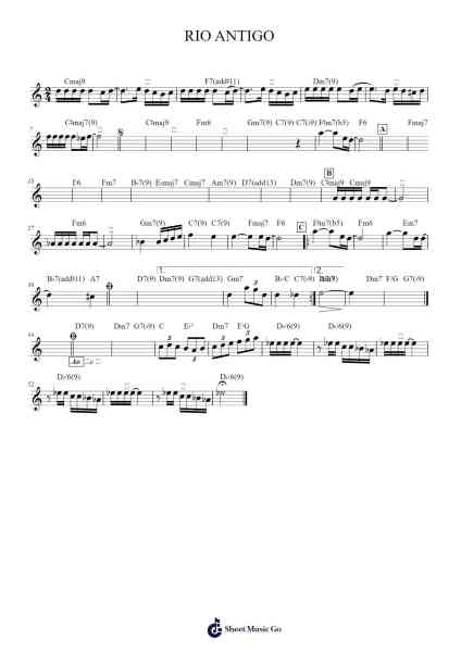 RIO ANTIGO Sheet Music by Nonato Buzar/Chico Anísi-Arr.Thornnah