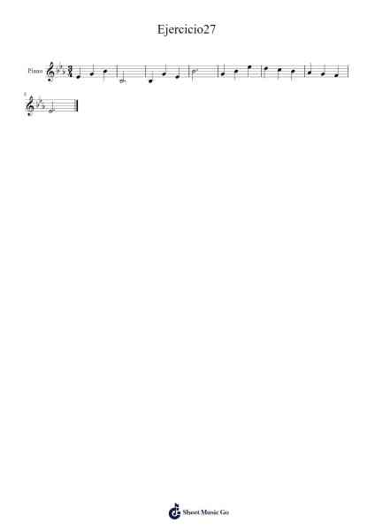 Ejercicio27 Sheet Music by -Arr.Osham Noelchi