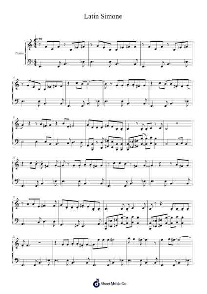 Latin Simone Sheet Music by Gresteele-Arr.Chesfitch Thompdie