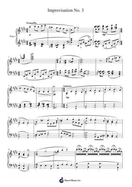 Improvisation No. 3 Sheet Music by Sir Ya-bookie-Arr.Barias Raborn