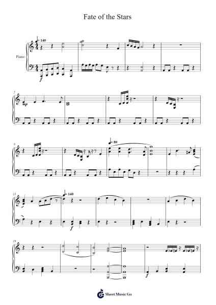 Fate of the Stars Sheet Music by Lucas Masiero-Arr.Wrighttab