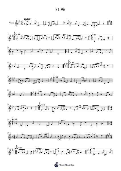 81-96 Sheet Music by joycelee0326-Arr.Poundnions
