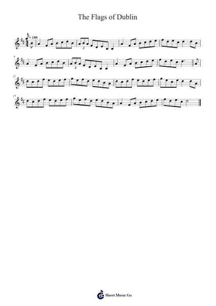 The Flags of Dublin 樂譜由 Kayakenet - 編曲 Thornle