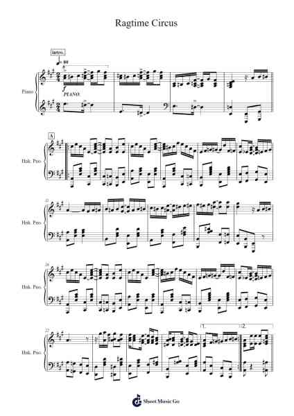 Ragtime Circus Sheet Music by Mokaya Mateni-Arr.Dougnick Steinmeo