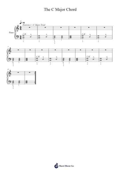 The C Major Chord Sheet Music by Guy G. Faux-Arr.Ivescan Nelral