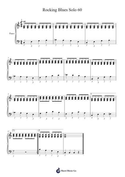 Rocking Blues Solo 60 楽譜 by Donchenko Oleksandr-Arr.Bowmag