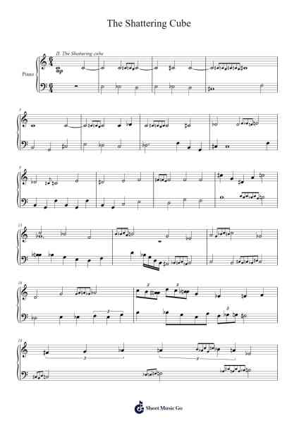 The Shattering Cube (From "Through Walls") Sheet Music by Piersfoe-Arr.Graycie Scob