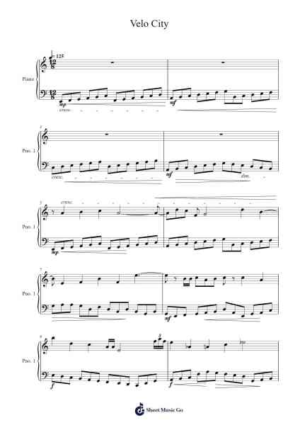 Velo City Sheet Music by Polgil-Arr.Vabuck Clevevien