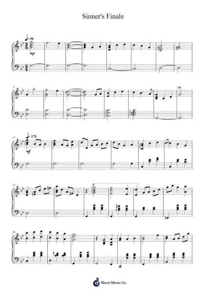 Sinner's Finale Sheet Music by HOYO-MiX-Arr.Marjill