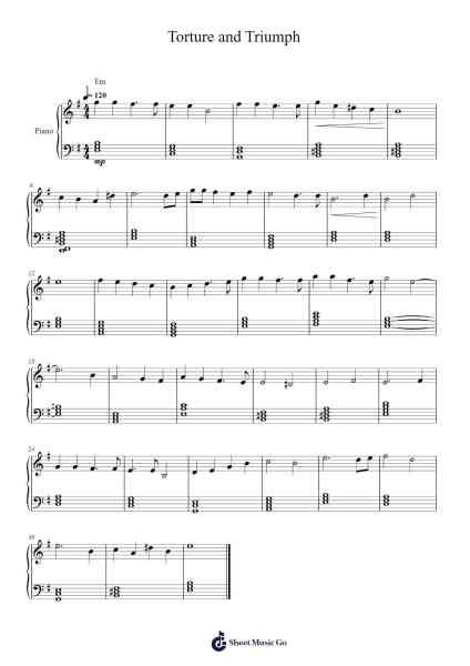 Torture and Triumph Sheet Music by Terra Childs-Arr.Grever Carhume