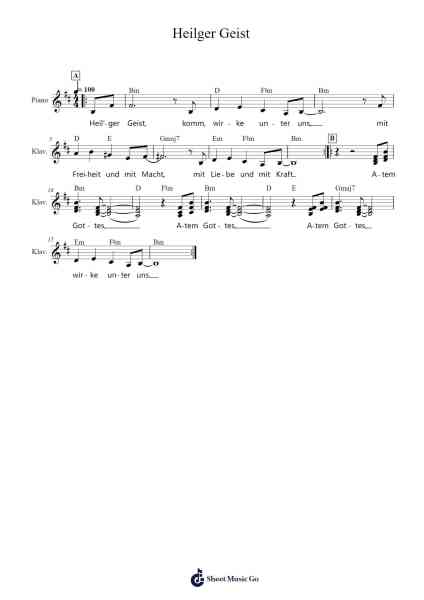 Heilger Geist Sheet Music by Albert Frey-Arr.Cherlian Zimreed