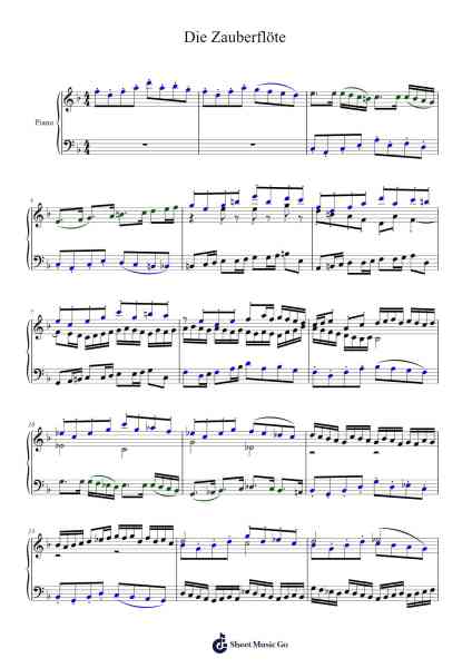 Die Zauberflöte Sheet Music by Ryan Moeller/Mozart-Arr.Nery