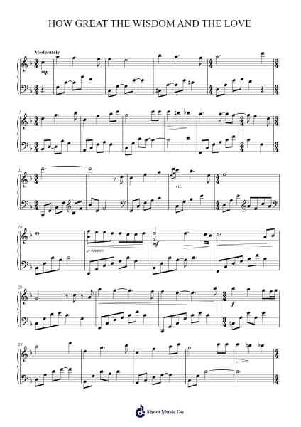 How Great the Wisdom and the Love Sheet Music by Church of Jesus Christ of Latter Day Saints-Arr.Trissy Haydore