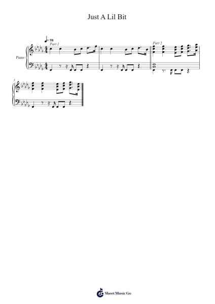 Just A Lil Bit Sheet Music by 50 Cent-Arr.Arquinn