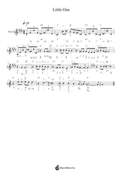 Little One Sheet Music by Beck-Arr.Hartepeare