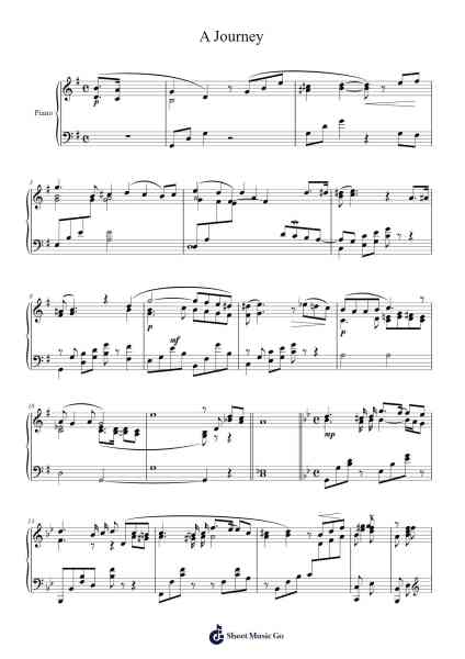 A Journey (From "The Wind Rises") Sheet Music by Joe Hisaishi-Arr.Alickthodore