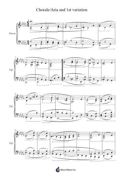 Chorale/Aria and 1st variation Sheet Music by Tim Serignese-Arr.Saxbraith