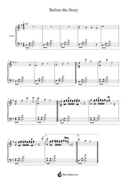 Before the Story Sheet Music by Toby Fox-Arr.Adnest Fitzvin