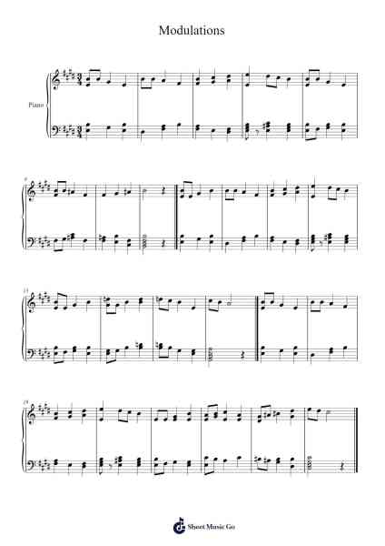 Modulations Sheet Music by Wattnia-Arr.Stilris Babty