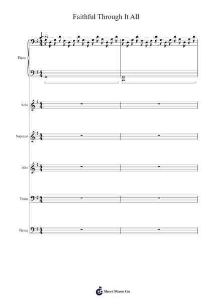 Faithful Through It All Sheet Music by David Averbeck-Arr.Thomgreg