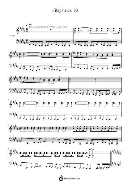 C64: Fitzpatrick '83 樂譜由 John A. Fitzpatrick - 編曲 Wildeh Francesgrace