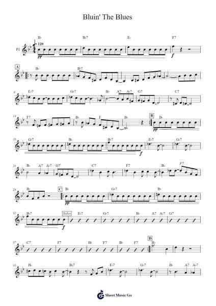 Bluin' The Blues Sheet Music by Henry Ragas-Arr.Pullamb