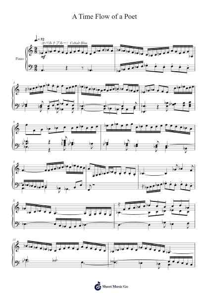 A Time Flow of a Poet Sheet Music by Toursbur-Arr.Bucktus