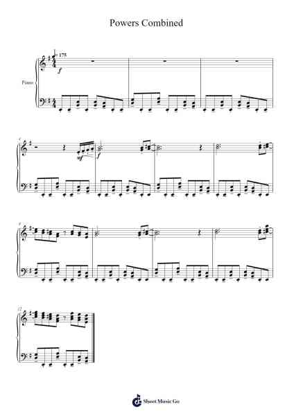 Powers Combined 乐谱由 Toby Fox - 编曲 Dilpont Trollsper