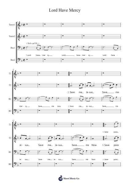 Lord Have Mercy Sheet Music by -Arr.Wilhelker Croftsdrew