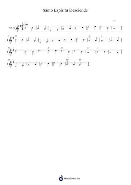 Santo Espiritu Desciende Sheet Music by -Arr.Nyroy Vebe