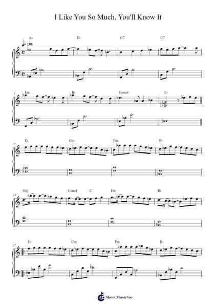 I Like You So Much, You'll Know It Sheet Music by Ysabelle Cuevas-Arr.Faitheva Carite