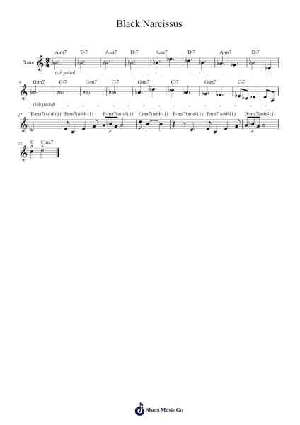 Black Narcissus Sheet Music by Joe Henderson-Arr.Woolfleen Juskirk