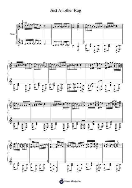 Just Another Rag Sheet Music by Gary C Thompson-Arr.Hulthan