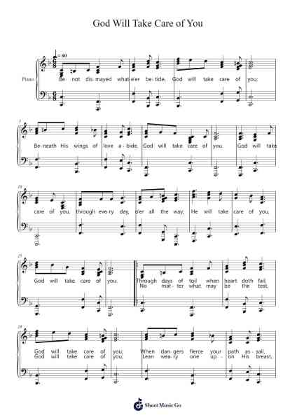God Will Take Care of You Sheet Music by Davebel-Arr.Sidyoung Louieps